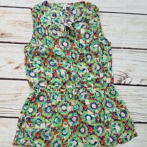 CAbi Kaleidoscope Print Tank Top Sleeveless Shirt